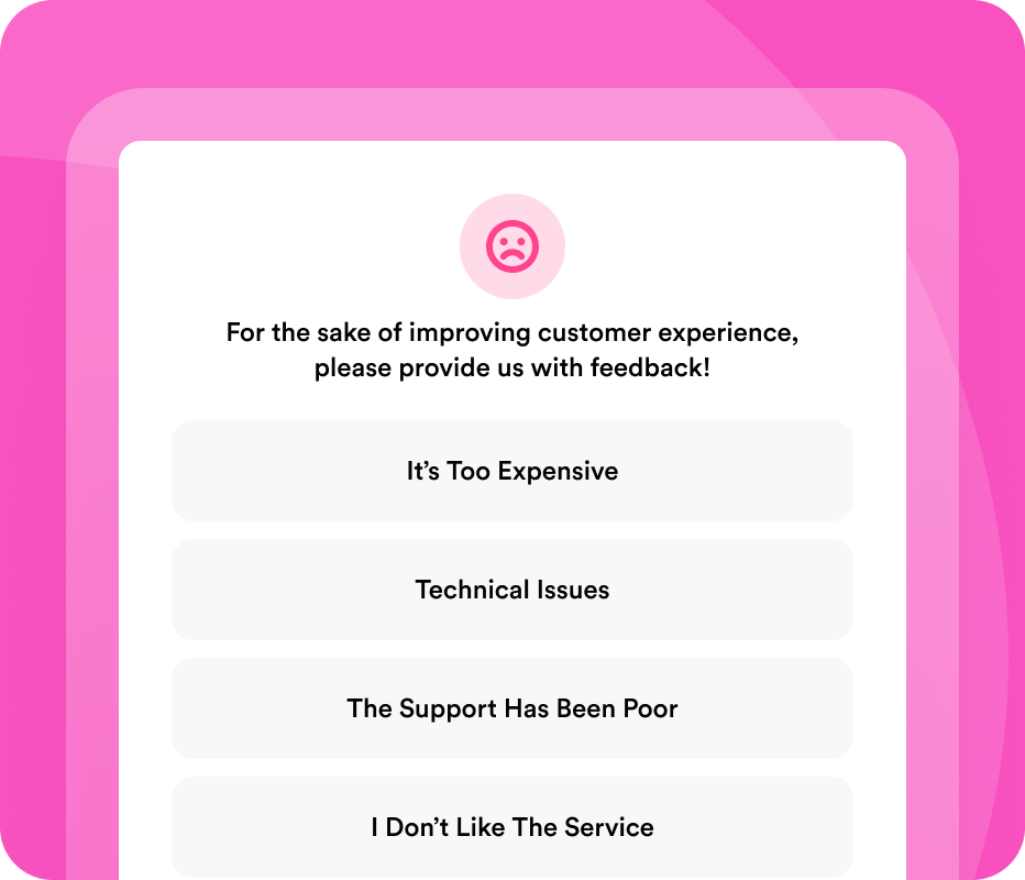 AI-powered cancel surveys